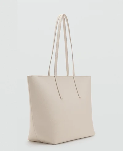 Mango Women's Double Handle Shopper Bag