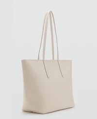Mango Women's Double Handle Shopper Bag
