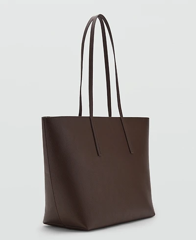 Mango Women's Double Handle Shopper Bag