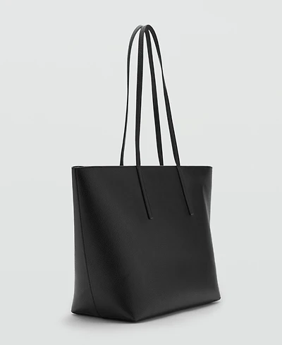 Mango Women's Double Handle Shopper Bag