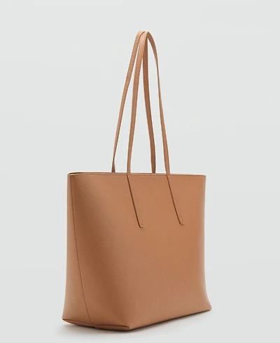 Mango Women's Double Handle Shopper Bag