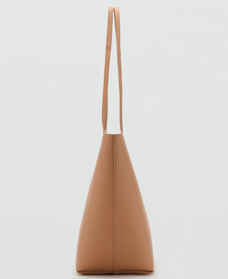 Mango Women's Double Handle Shopper Bag