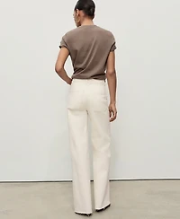 Mango Women's Catherin Culotte High-Rise Jeans