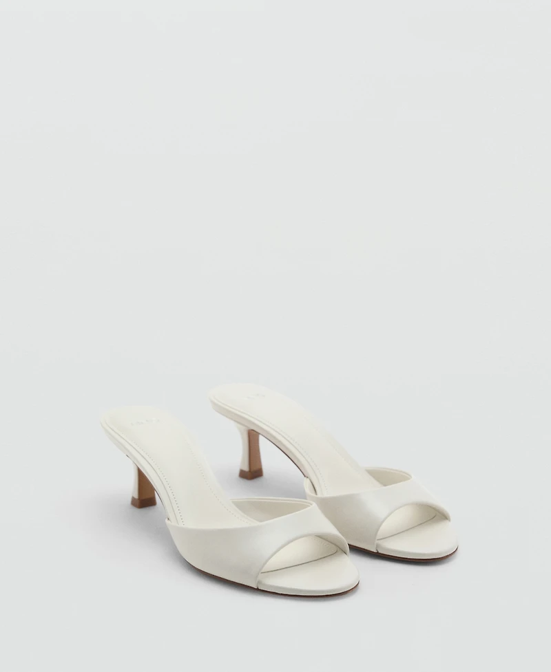 Mango Women's Kitten-Heel Strap Sandals