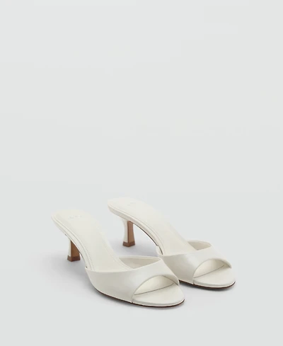 Mango Women's Kitten-Heel Strap Sandals