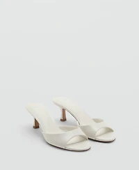 Mango Women's Kitten-Heel Strap Sandals