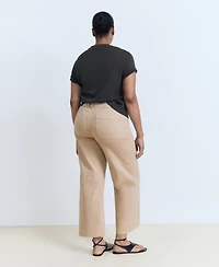 Mango Women's Catherin Culotte High-Rise Jeans