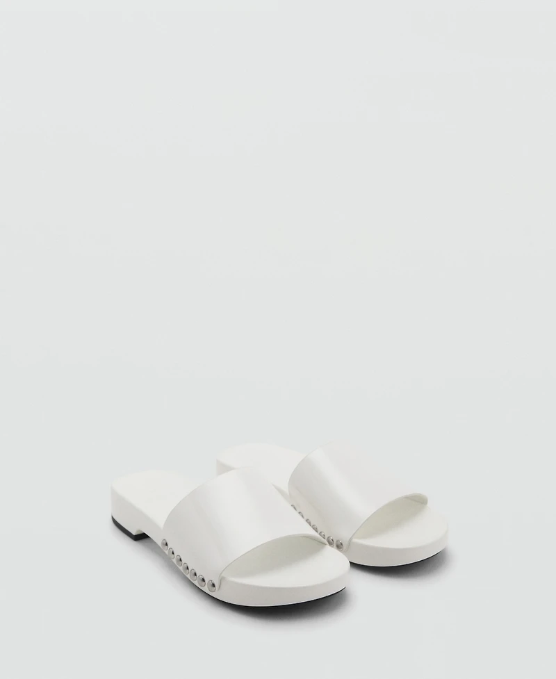 Mango Women's Studded Leather Sandals