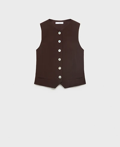 Mango Women's Buttoned Suit Jacket