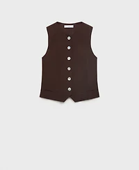 Mango Women's Buttoned Suit Jacket