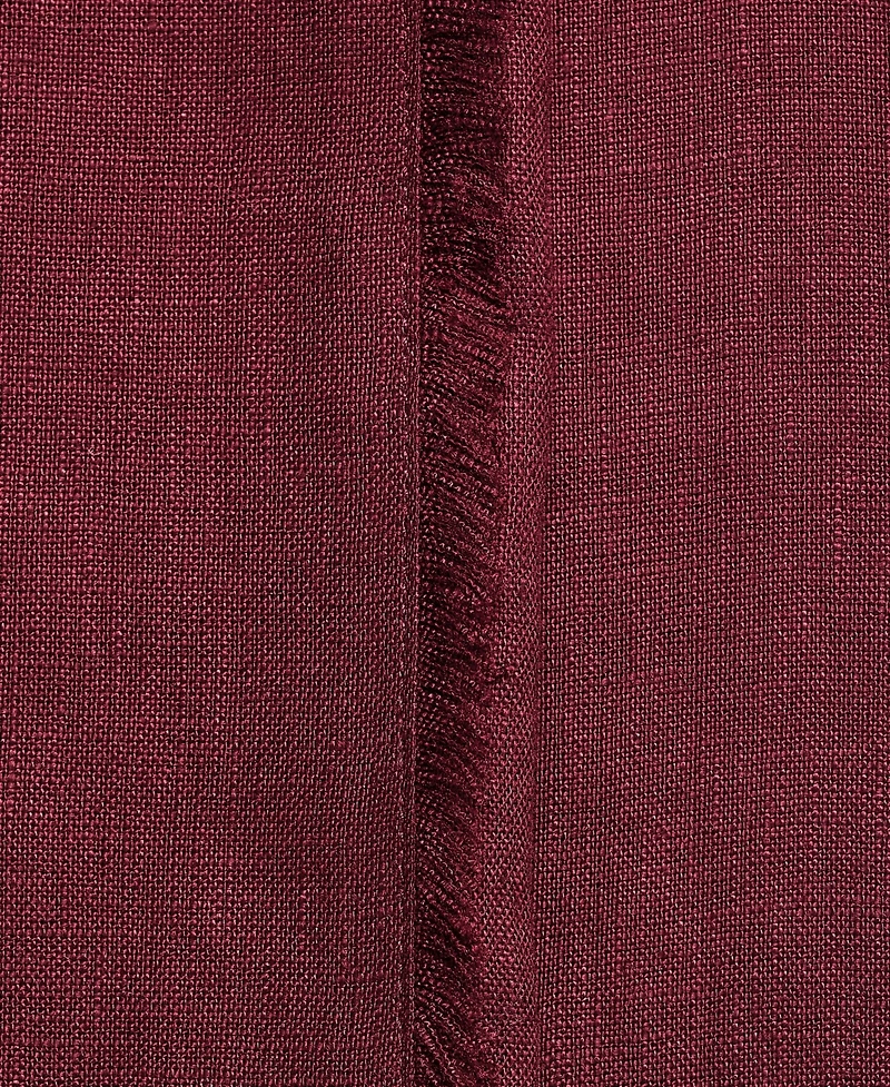 Mango Women's Frayed Ends Linen Suit Pants