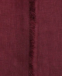 Mango Women's Frayed Ends Linen Suit Pants