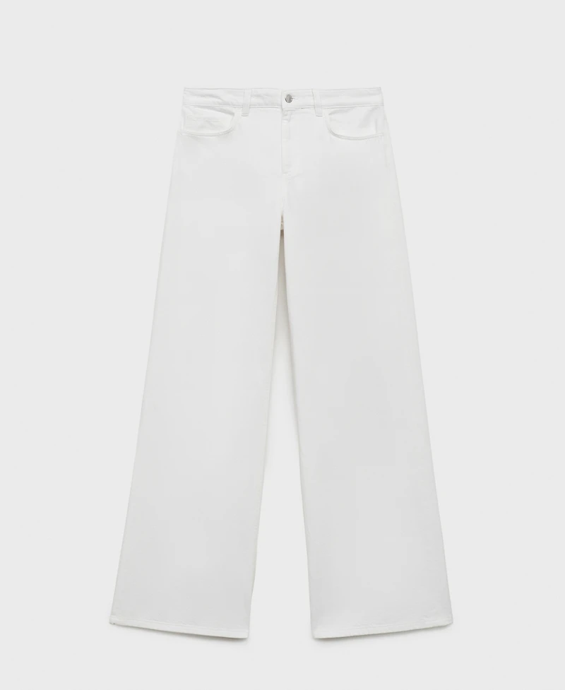 Mango Women's Low Waist Wide Leg Jeans