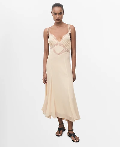 Mango Women's Lace Camisole Dress