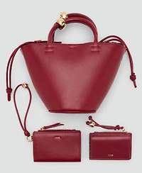 Mango Women's Metallic Detail Mini Shopper Bag