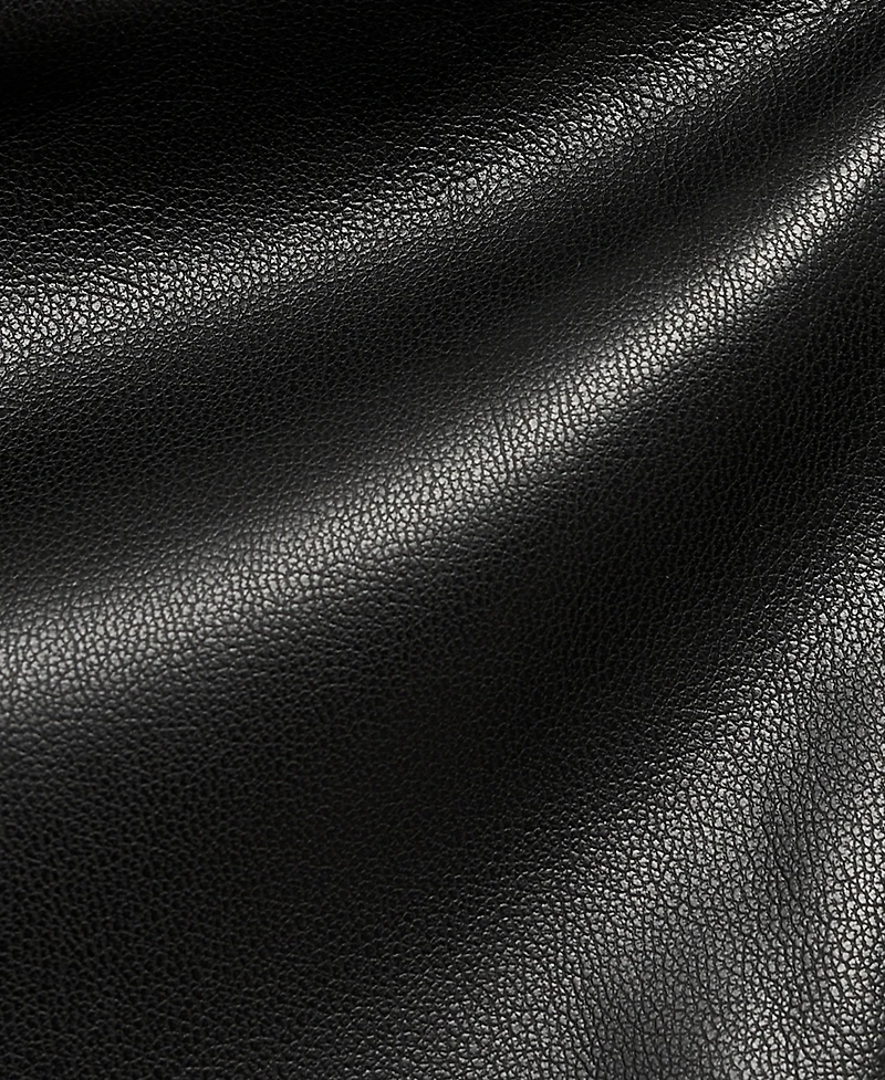 Mango Women's Open Shoulders Leather-Effect Top