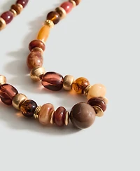 Mango Women's Combined Beads Necklace