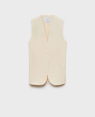 Mango Women's Flowy Suit Vest