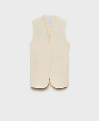 Mango Women's Flowy Suit Vest