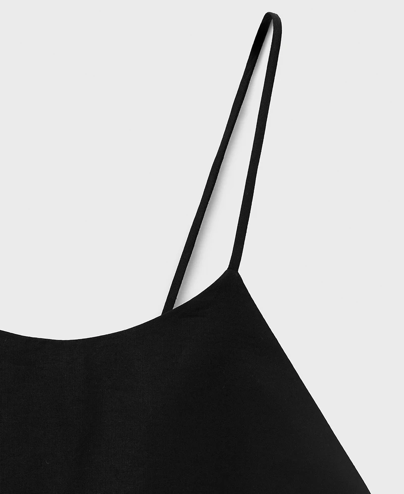 Mango Women's Crossed Back Halter Dress
