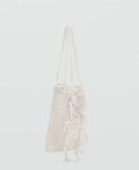 Mango Women's Crochet Handbag