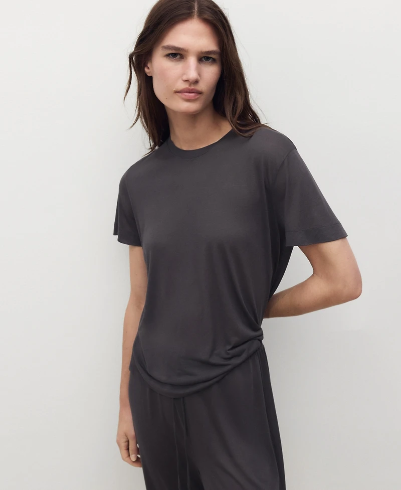 Mango Women's Micro-Modal Pajama Pants