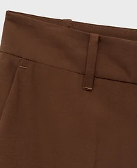 Mango Women's Straight Mid-Rise Pants