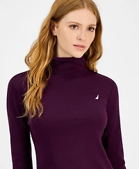 Nautica Jeans Women's Cotton Turtleneck Long-Sleeve T-Shirt, Online Only