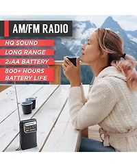 PowerBear Portable Radio: Am/Fm, Long Range, Battery Operated
