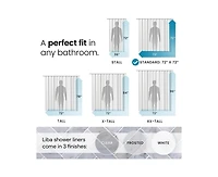 72" W x H 8G Peva Extra Heavy Weight Shower Liner - Liba