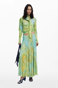 Desigual Women's Long godet skirt