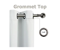 Kate Aurora 100% Thermal Room Darkening Bath & Kitchen Window Curtains