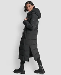 Dkny Women's Hooded Anorak Maxi Puffer Coat