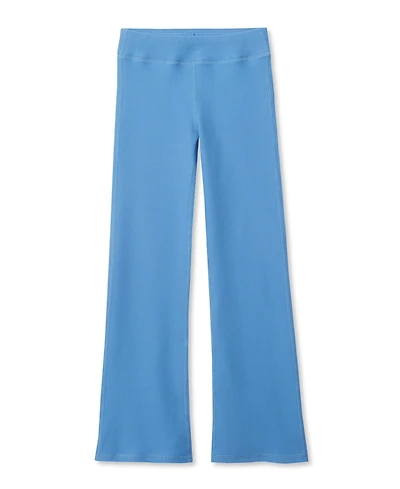 Lands' End Girls Active Flare Ribbed Leggings