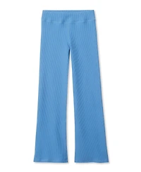 Lands' End Girls Active Flare Ribbed Leggings