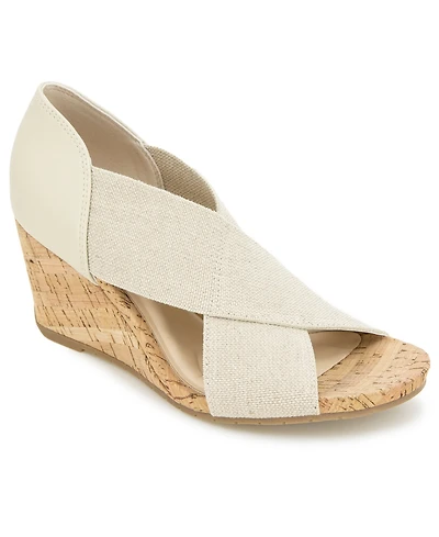 Kenneth Cole Reaction Women's Gelena Stretch Wedge Sandals