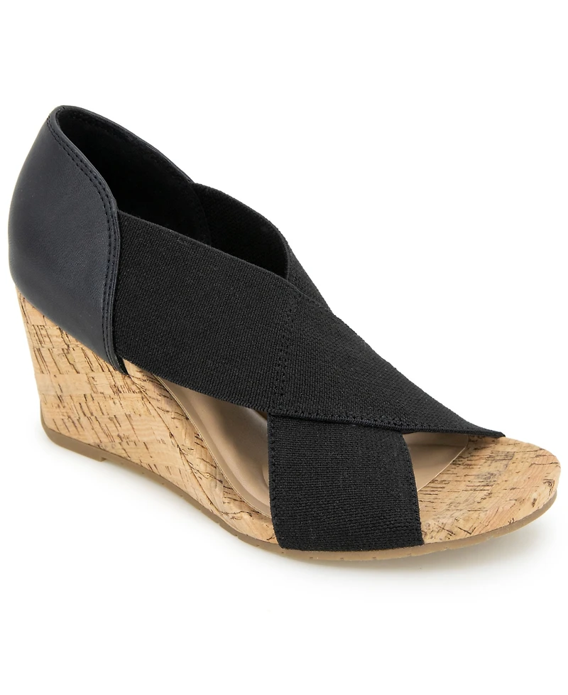 Kenneth Cole Reaction Women's Gelena Stretch Wedge Sandals