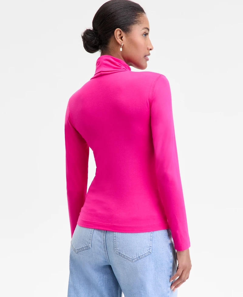 On 34th Women's Modal Long Sleeve Turtleneck, Created for Macy's