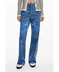 Desigual Women's Paisley twill trousers
