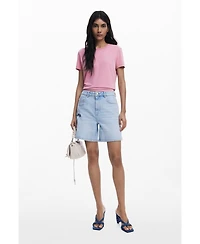 Desigual Women's Denim Bermuda flower