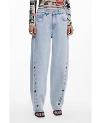 Desigual Women's Jeans with buttons