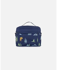 Deux par Deux Boy Lunch Box Navy Animal Print - Toddler|Child