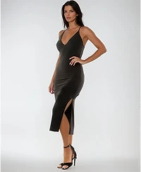 Bebe Gold Bar Detail Dress