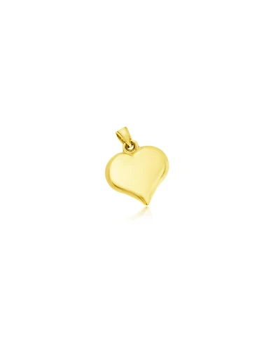 The Lovery Gold Puffy Heart Charm 11 millimeters