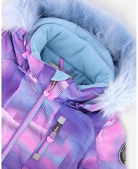 Deux par Girl One-Piece Play Snowsuit Purple Geo - Toddler|Child