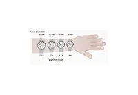Roman Stainless Steel Silver Tone & White Men's Watch 1291AROS
