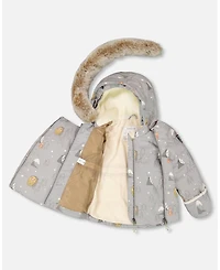 Deux par Baby Boy Two-Piece Snug Snowsuit Gray - Baby|Toddler
