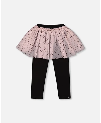 Deux par Baby Girl Leggings with Tulle Skirt