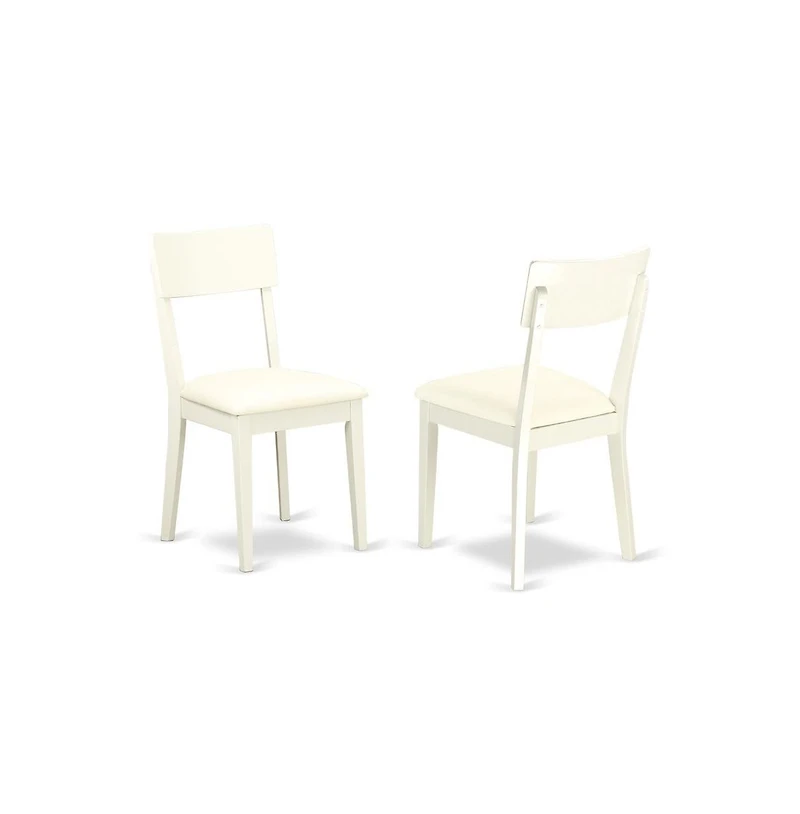 East West Furniture Dining Room Set Linen White