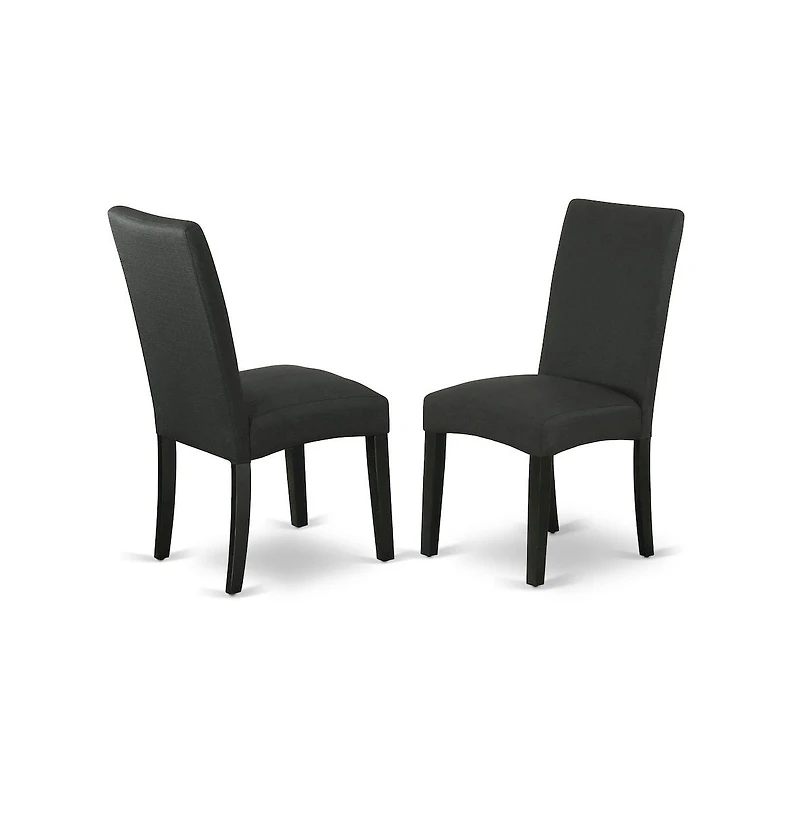 East West Furniture Dining Room Set Black